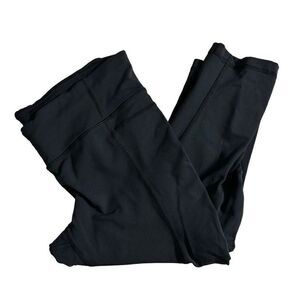 Lululemon run zoom ruched cropped leggings black size 6